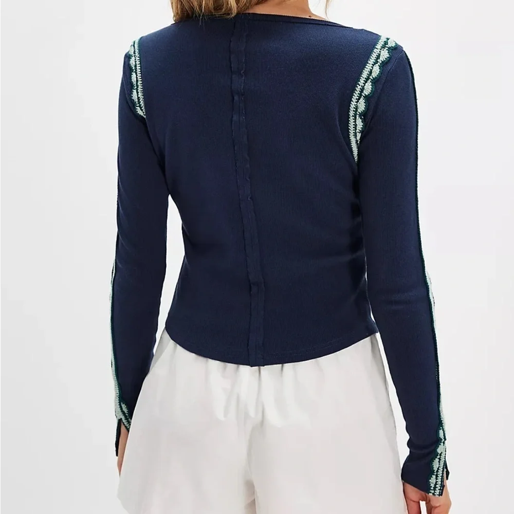 NWOT Free People Lost Love Long-Sleeve Top Size XS